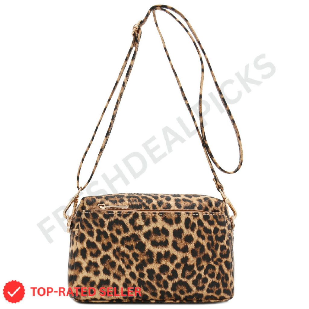 Faux Leather Crossbody Bag Chic Minimal Adjustable Strap Everyday Essential